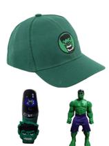 Boné bordado , boneco e relógio digital a prova d agua infantil masculino do Huck ,seu filho merece. Boné bordado , boneco e relógio digital a prova d agua infantil masculino do Huck ,seu filho merece.