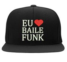 Boné Bordado - Eu amo Baile Funk