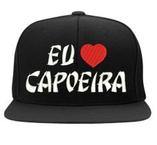 Boné Bordado - Eu amo Capoeira Angola