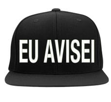 Boné Bordado - Eu Avisei Aba Reta