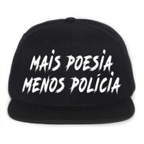 Boné Bordado - Mais Poesia Menos Policia Fck Cps Acab Antifa