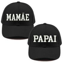 Boné Bordado - Papai e Mamãe