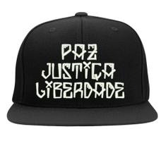 Boné Bordado - Paz Justiça Liberdade Funk Rap Pjl Thug Rua