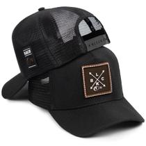 Boné Bordado Trucker Black Ox Masculino Country Tela Respirável Original Boné Bordado Trucker Black Ox Masculino Country Tela Respirável Original