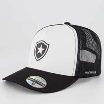 Boné Botafogo Trucker Preto e Branco Boné Botafogo Trucker Preto e Branco