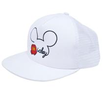 Boné Branco Mickey Aba Reta - Disney