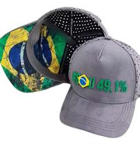 Bone brasil camurça chumbo