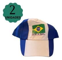 Boné Brasil Copa Do Mundo Torcedor - Ajustável - 2 Unidades - Brasil Natal