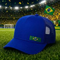 Boné Brasil Futebol Copa Várias Cores Trucker Aba Curva Torcedor Brasileiro Boné Brasil Futebol Copa Várias Cores Trucker Aba Curva Torcedor Brasileiro