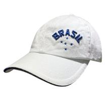 Boné Brasil Liga Retrô Branco Boné Brasil Liga Retrô Branco