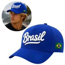 Boné Brasil Signature Bordado Premium com Aba Curva e Ajustável (1 Und) Boné Brasil Signature Bordado Premium com Aba Curva e Ajustável (1 Und)