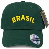 Boné Brasil Supercap Aba Curva Símbolo Bordado - Verde Boné Brasil Supercap Aba Curva Símbolo Bordado - Verde