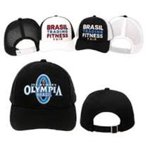 Boné Brasil Trading Fitness Fair - Aba Curva - Escrita Olympia - Cor Preta