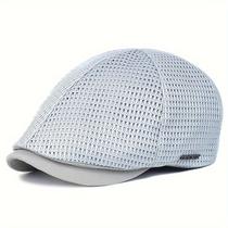Boné Britanico de Malha Respirável Estilo Casual Fashion Unissex Ajustavel Boné Britanico de Malha Respirável Estilo Casual Fashion Unissex Ajustavel