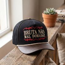 bone bruta não mal domada country feminino agro sertanejo ajustavel aba curvada bone bruta não mal domada country feminino agro sertanejo ajustavel aba curvada