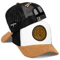 Boné Caipira Raiz Country Trucker Telinha Respirável Aba Curva Várias Cores Simprão Original