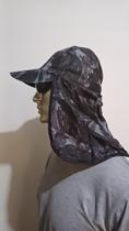 Boné camuflado com proteção na nuca verde ou preto