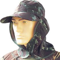 Boné Camuflado Com Saia Proteção Solar Nuca Pescoço Oxford