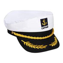 Boné Captain Hat Sailor Skipper, traje de estilo marinho, branco