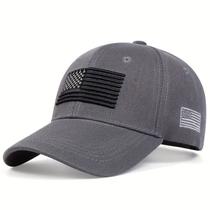 Boné casual ajustável com bandeira americana para homens, ideal para primavera/outono/inverno Boné casual ajustável com bandeira americana para homens, ideal para primavera/outono/inverno