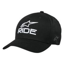 Boné Casual Alpinestars Ride Sonic Preto Vermelho Branco Boné Casual Alpinestars Ride Sonic Preto Vermelho Branco