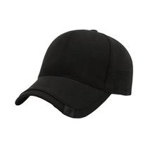 Boné Casual Preto Masculino Estilo Coreano Versátil Com Design Simples E Moderno