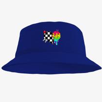 Boné Chapéu Bucket Hat Estampado Coraçao