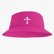 Boné Chapéu Bucket Hat Estampado Cruz