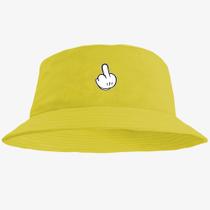 Boné Chapéu Bucket Hat Estampado Dedo