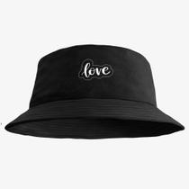 Boné Chapéu Bucket Hat Estampado Love Boné Chapéu Bucket Hat Estampado Love
