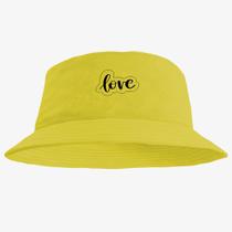 Boné Chapéu Bucket Hat Estampado Love