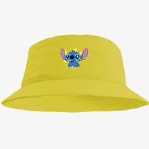 Boné Chapéu Bucket Hat Estampado Stitch