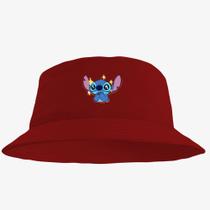 Boné Chapéu Bucket Hat Estampado Stitch