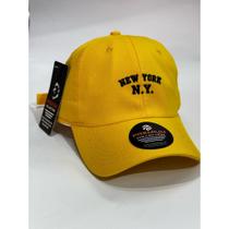 Boné chapeu Ny New York Retro Basebol Aba Curva Masculino e Feminino Regulagem Fitão