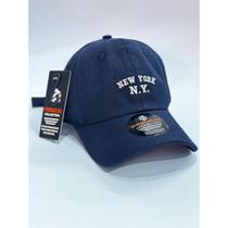 Boné chapeu Ny New York Retro Basebol Aba Curva Masculino e Feminino Regulagem Fitão