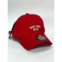 Boné chapeu Ny New York Retro Basebol Aba Curva Masculino e Feminino Regulagem Fitão