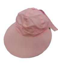 Boné Chapeu Viseira Feminino Grande com Laço Tecido