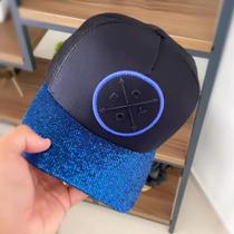 Boné choraboy preto e azul brilhante