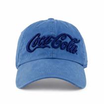 Boné Coca-Cola Julia Básico Bordado Frontal Azul Aba Curva, Fechamento Ajustável e Design Moderno Boné Coca-Cola Julia Básico Bordado Frontal Azul Aba Curva, Fechamento Ajustável e Design Moderno