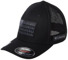 Boné Columbia Tree Flag em Tela Preto G/GG