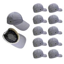 Bone com Capacete EPI Kit 10 Uni Obra Seguranca do Trabalho Casquete Reparo Construcao Oficina Conserto Protecao Resistente Bone com Capacete EPI Kit 10 Uni Obra Seguranca do Trabalho Casquete Reparo Construcao Oficina Conserto Protecao Resistente