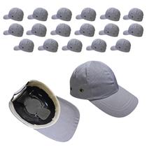 Bone com Capacete EPI Kit 18 Uni Obra Construcao Seguranca Casquete Reparo Conserto Trabalho Protecao Resistente