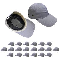 Bone com Capacete EPI Kit 20 Uni Obra Construcao Seguranca Casquete Reparo Conserto Trabalho Protecao Resistente