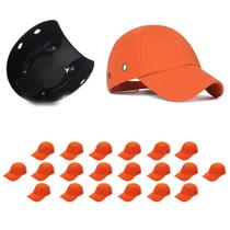 Bone com Capacete EPI Kit 20 Uni Obra Construcao Seguranca Trabalho Oficina Reparo Casquete Resistente Eficiente Bone com Capacete EPI Kit 20 Uni Obra Construcao Seguranca Trabalho Oficina Reparo Casquete Resistente Eficiente