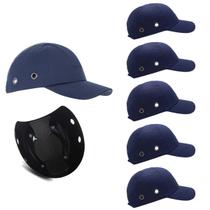 Bone com Capacete EPI Kit 5 Uni Obra Segurança do Trabalho Casquete Construcao Oficina Reparo Servico Protecao Bone com Capacete EPI Kit 5 Uni Obra Segurança do Trabalho Casquete Construcao Oficina Reparo Servico Protecao