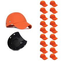 Bone com Capacete Seguranca EPI Kit 18 Uni Obra Construcao Reparo Oficina Trabalho Casquete Protecao Resistente Bone com Capacete Seguranca EPI Kit 18 Uni Obra Construcao Reparo Oficina Trabalho Casquete Protecao Resistente