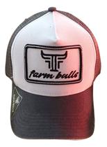 Boné Com Tela De Aba Curva Farm Bulls Vermelho Luxo Para Cavalgada Em Geral