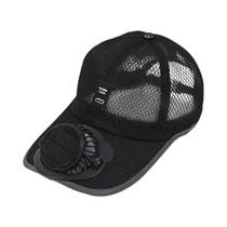 Boné Com Ventilador USB Solar, Malha Respirável, Proteção UV, Unissex, Boné De Beisebol Para Praia E Boné Com Ventilador USB Solar, Malha Respirável, Proteção UV, Unissex, Boné De Beisebol Para Praia E