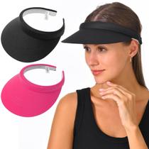 Boné com viseira solar Kejea Wide Brim Summer UV Protection, pacote com 2