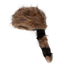 Boné Coonskin Engraçado - Chapéu de Festa Daniel Boone com Rabo de Guaxinim